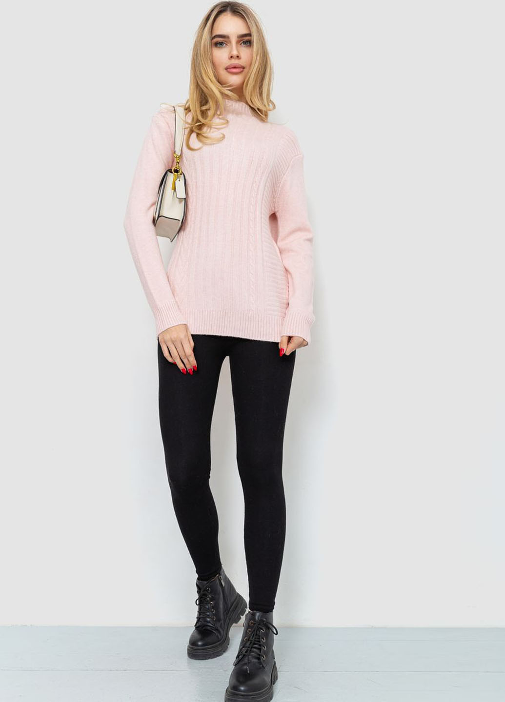 Світло-рожевий демісезонний светр Ager