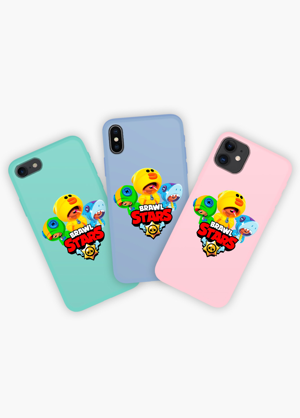 Чехол силиконовый Apple Iphone Xs Леон Бравл Старс (Leon Brawl Stars) (8938-1701) MobiPrint (219538861)