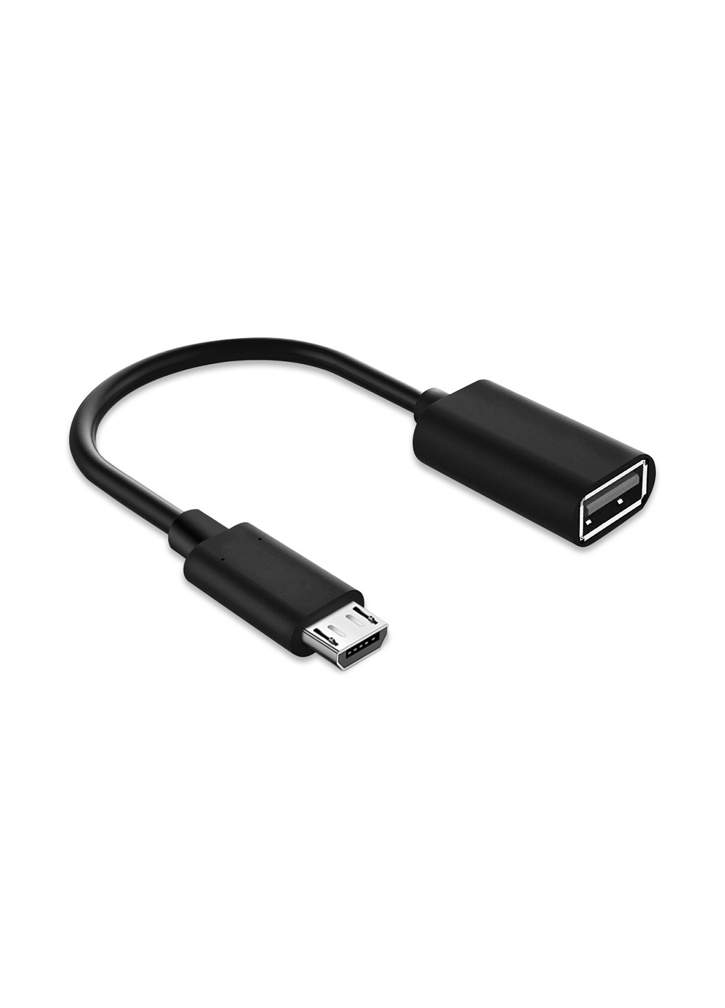 Перехідник OTG AC-130 USB - MicroUSB з кабелем чорний XoKo otg ac-130 usb - microusb с кабелем черный (144530481)