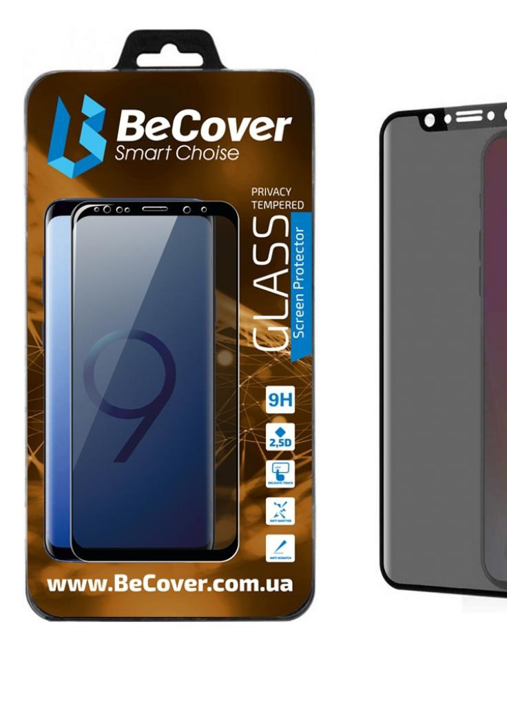 Стекло защитное Anti-spying Samsung Galaxy M10 SM-M105 Black (703918) BeCover (203983782)
