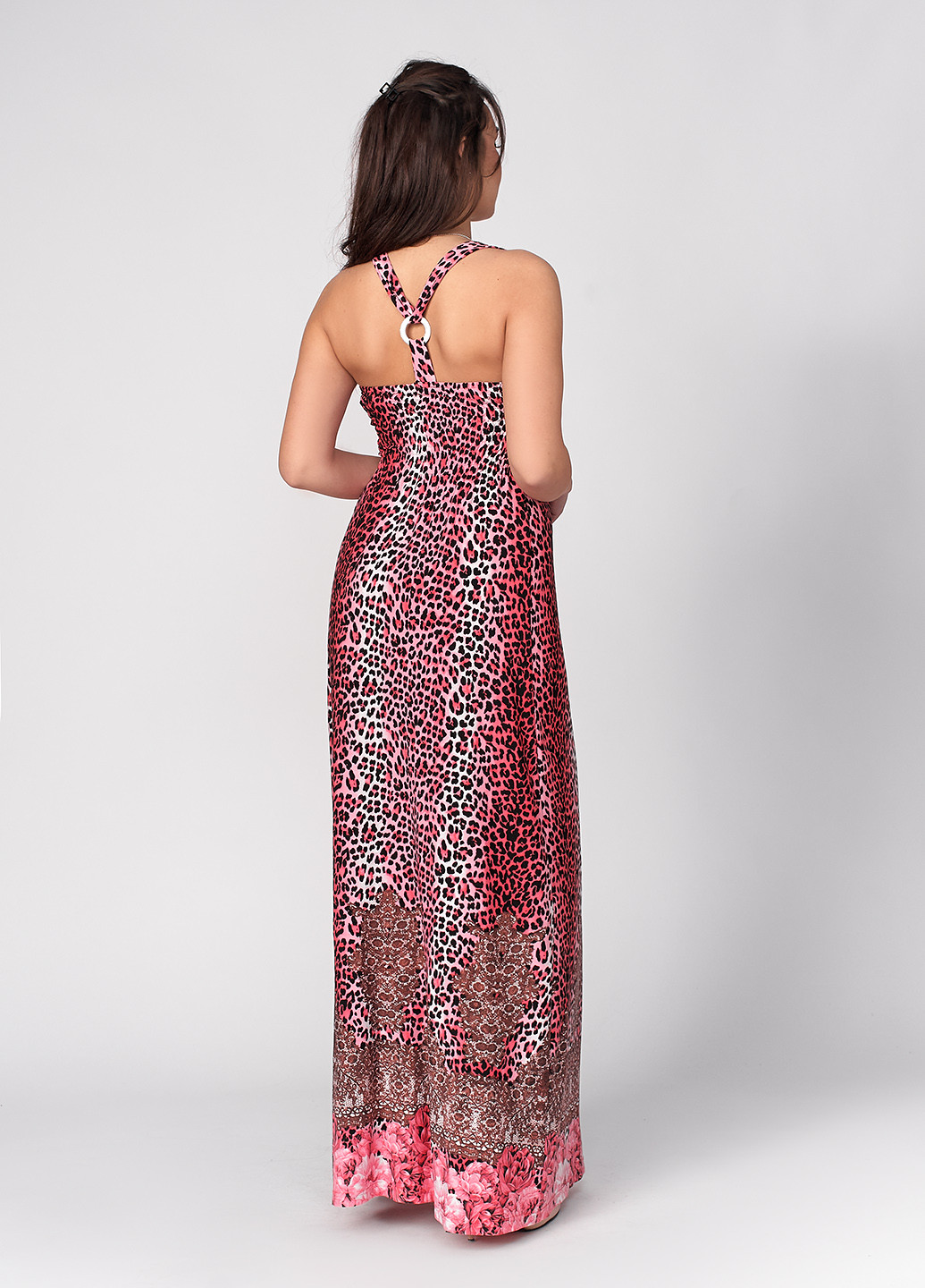 Рожева кежуал плаття, сукня в стилі армпір Ut леопардовий