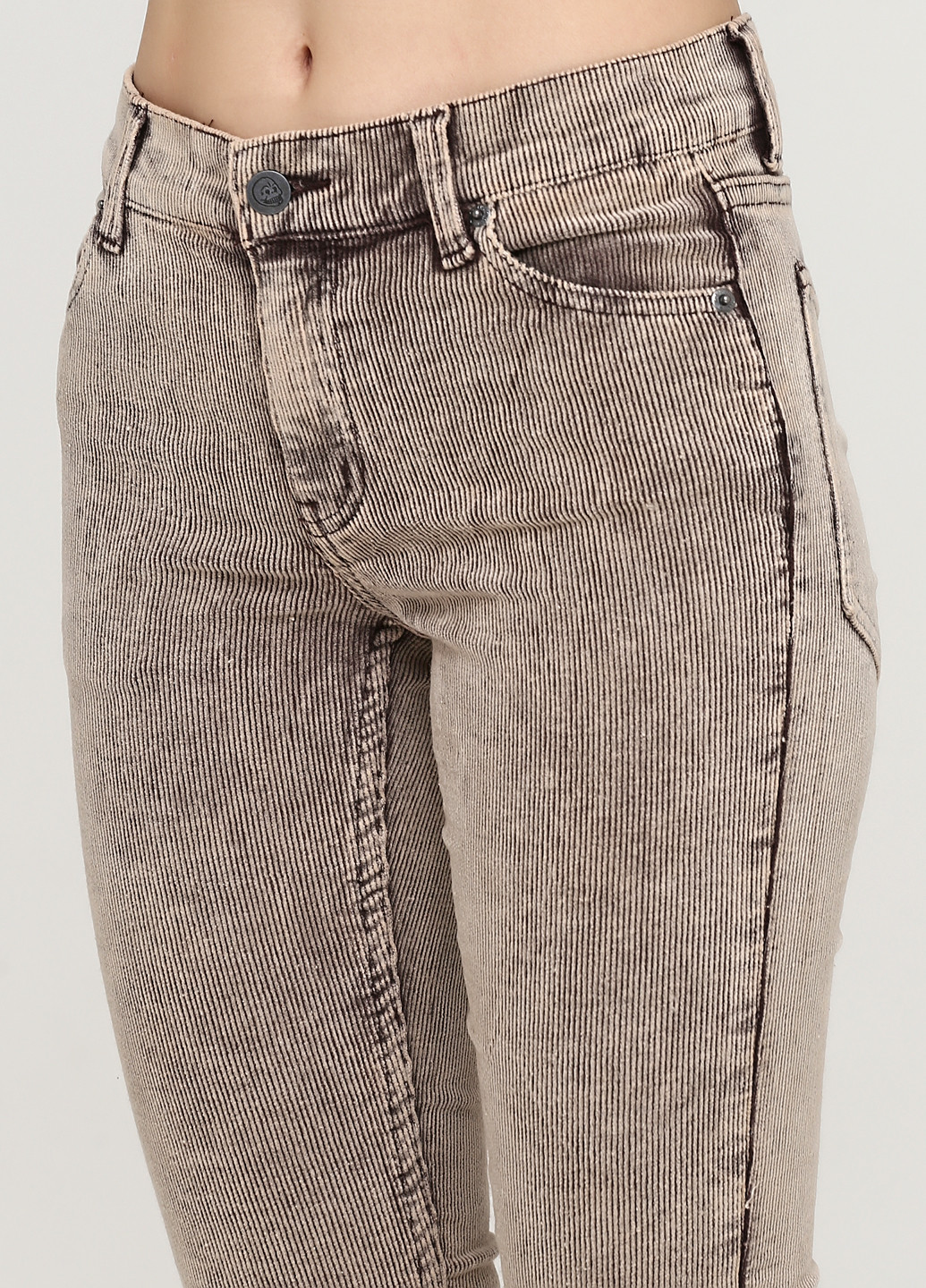 Бежевые джинсовые демисезонные зауженные брюки Cheap Monday