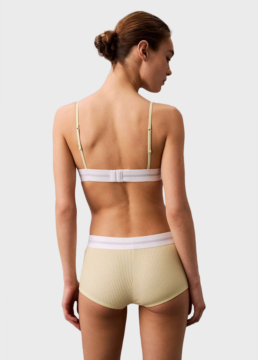 Жовтий тріенджел бюстгальтер Calvin Klein без кісточок бавовна