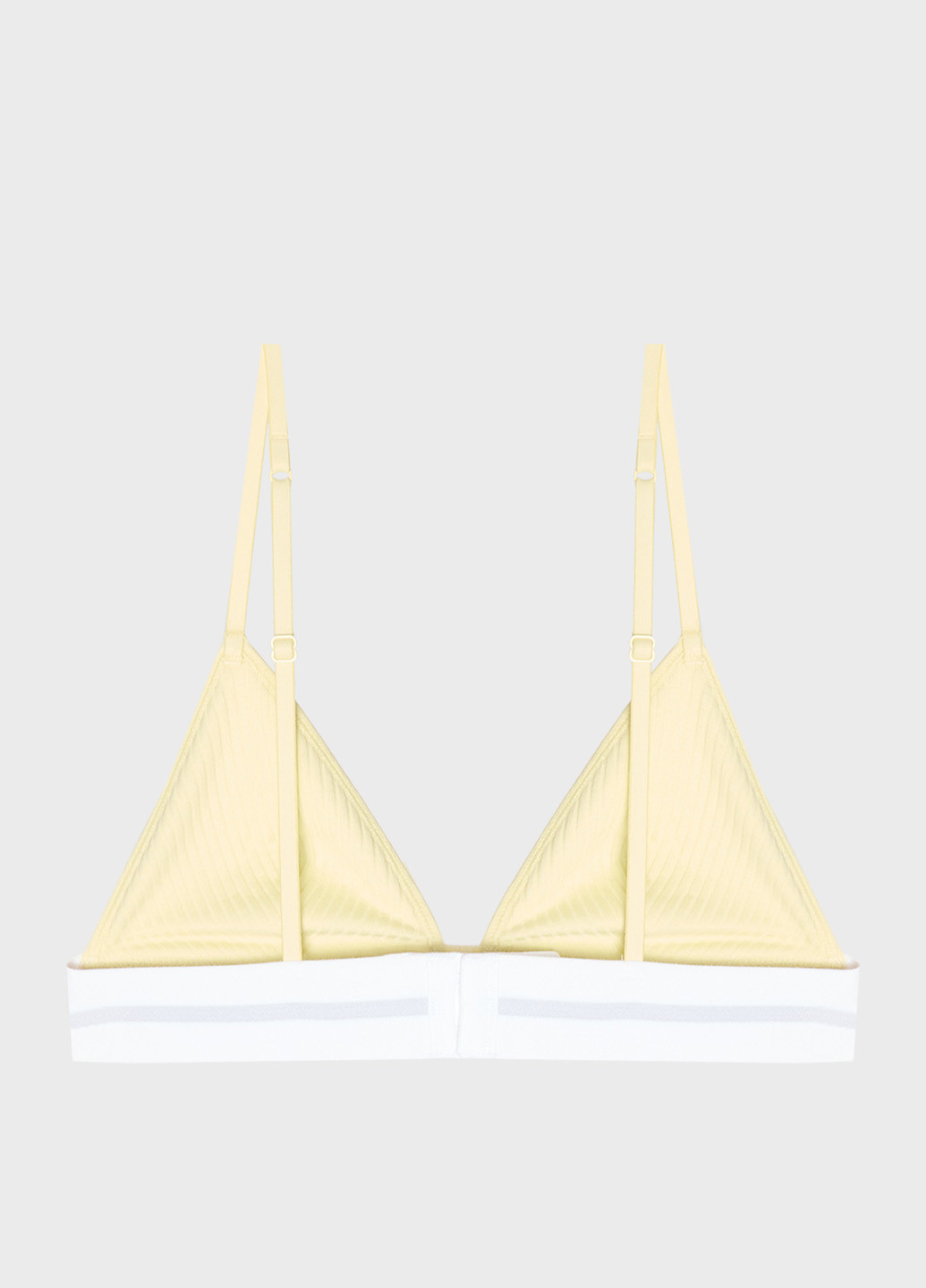 Жовтий тріенджел бюстгальтер Calvin Klein без кісточок бавовна