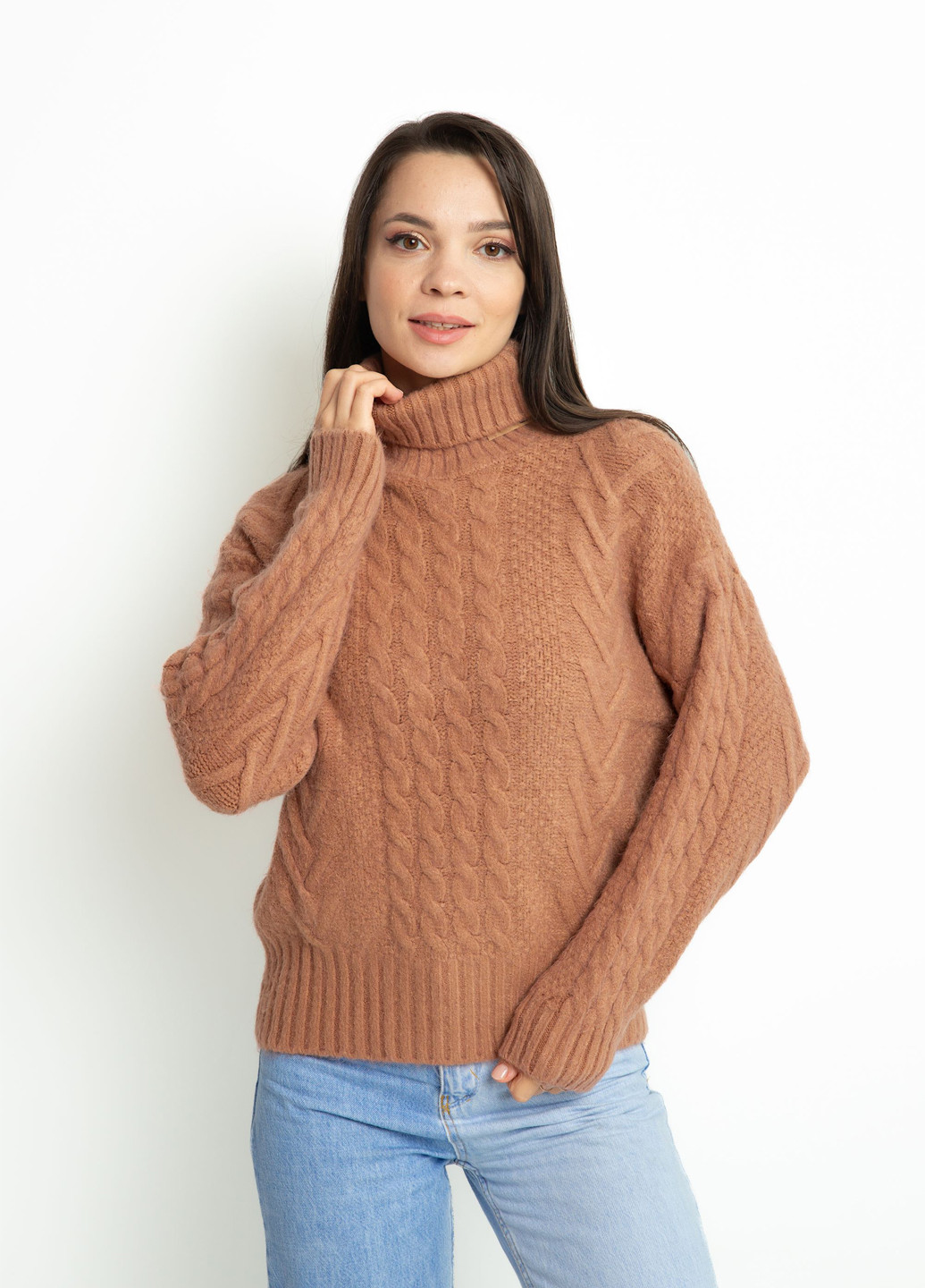 Світло-коричневий демісезонний светр Time of Style