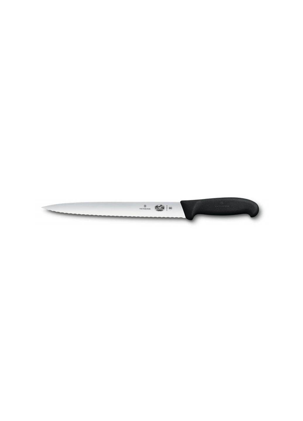 Кухонный нож Fibrox Slicing 25 см Serrated Black (5.4433.25) Victorinox (254075595)