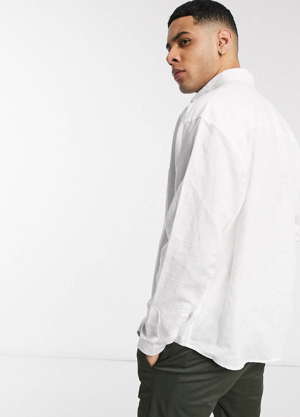 Белая классическая рубашка однотонная Asos