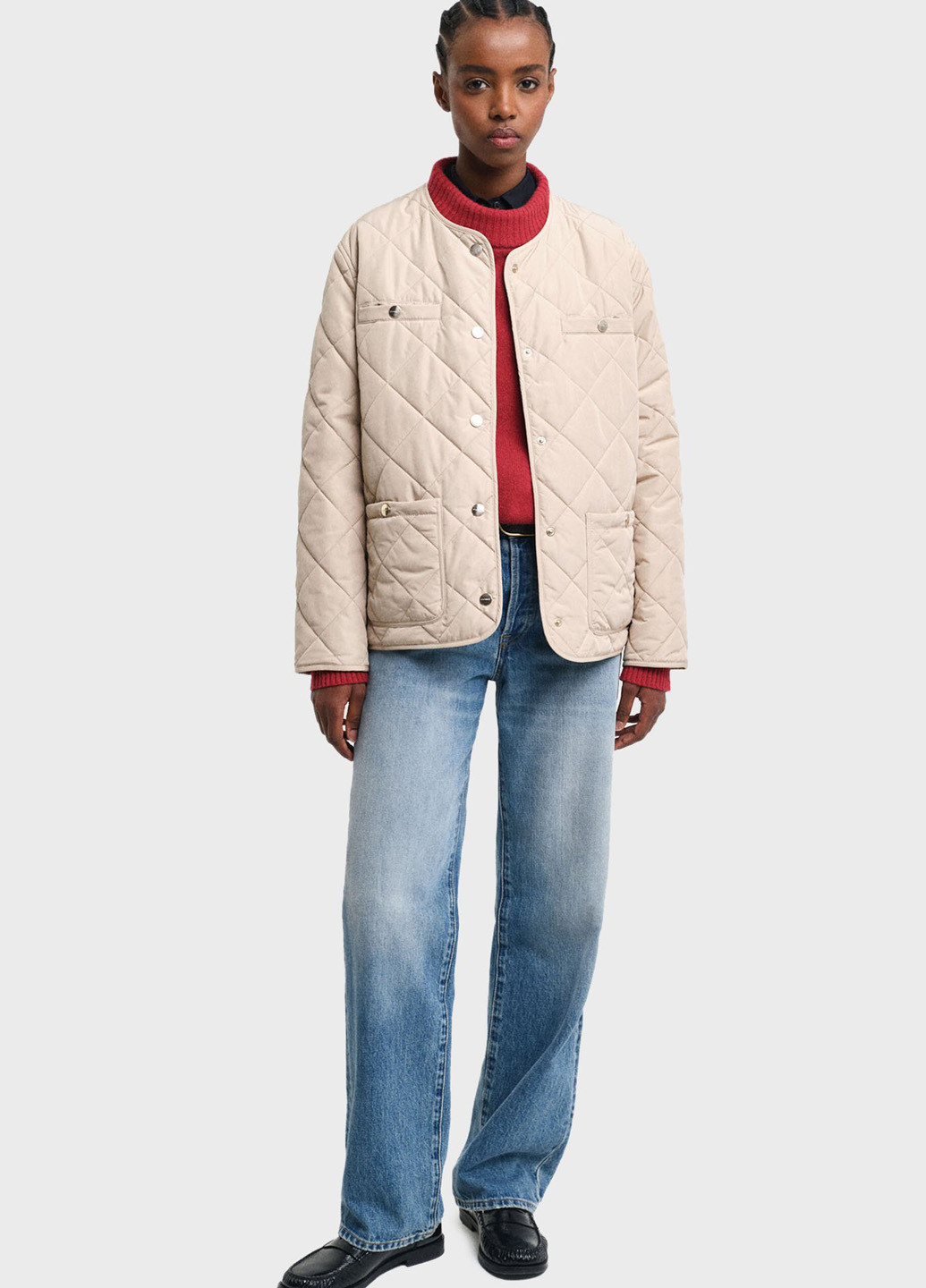 Светло-бежевая демисезонная куртка Gant