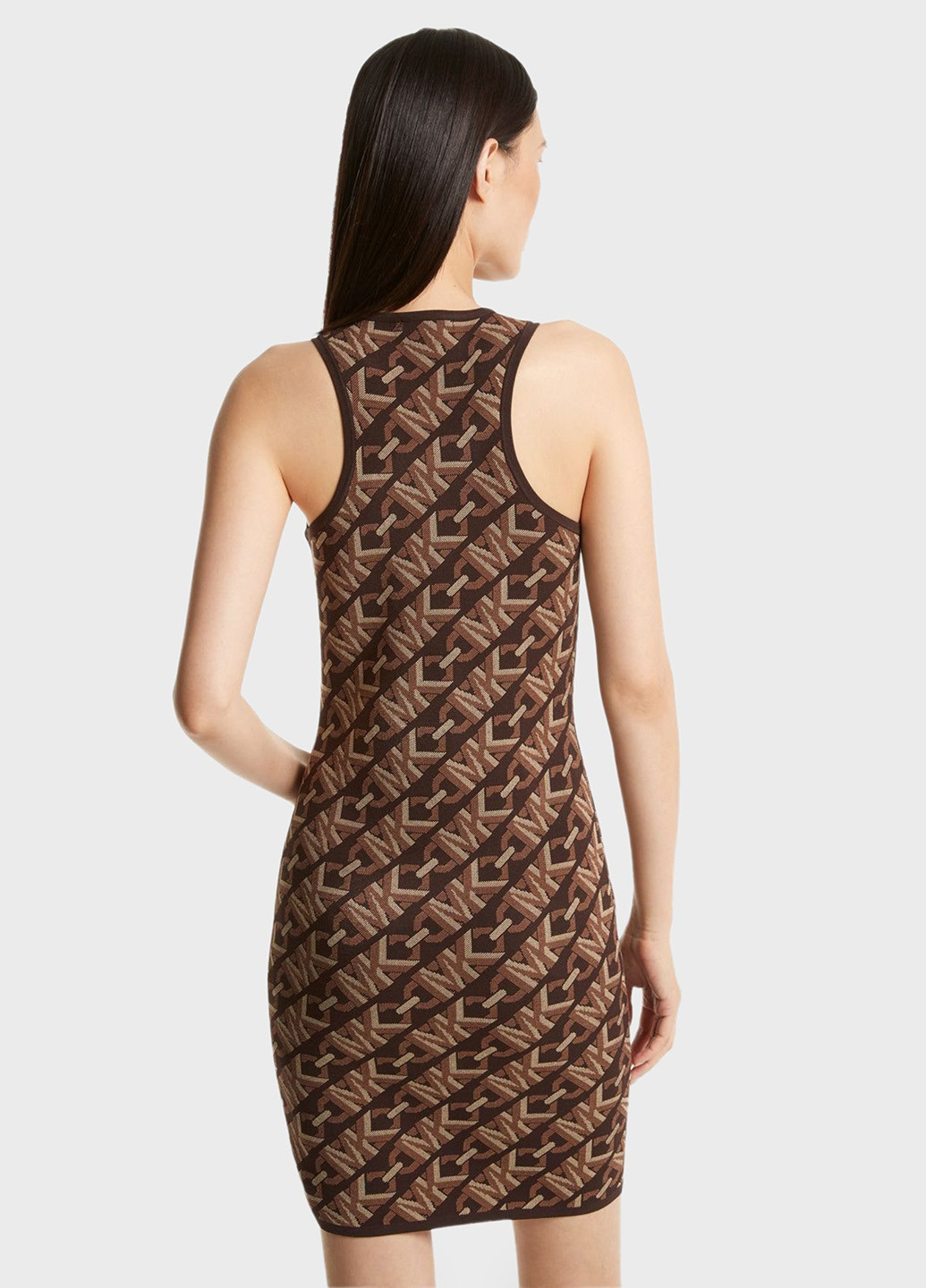 Коричнева кежуал сукня сукня-майка Michael Kors з логотипом