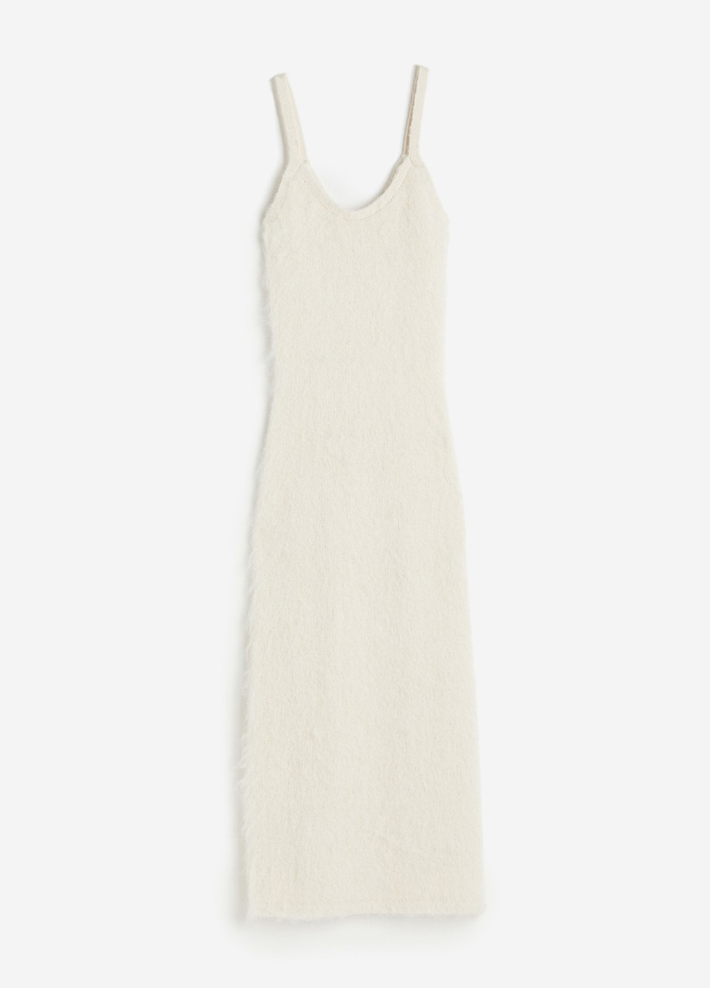 Белое кэжуал платье силуэтная H&M однотонное