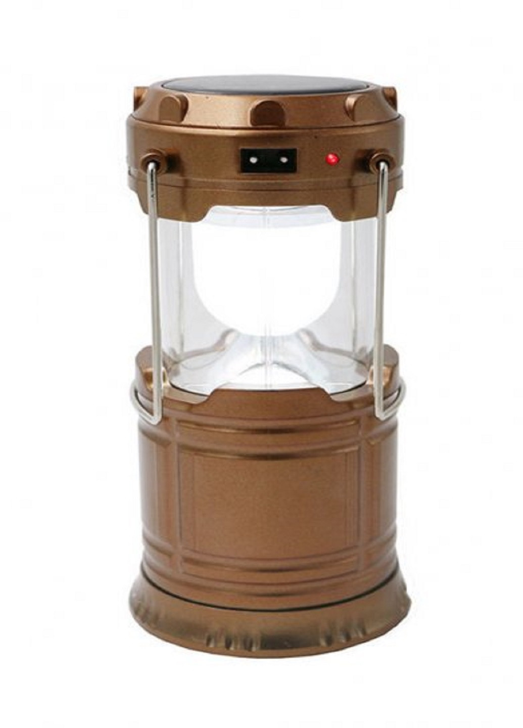 Кемпинговая Лампа G85 аккумуляторная с солнечной панелью Бронзовая VTech (252481184)