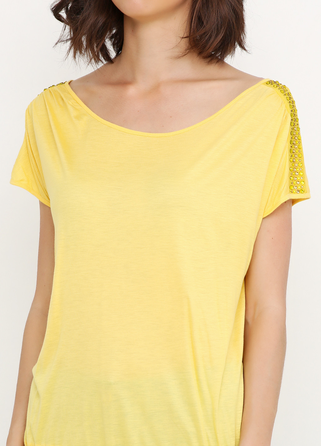 Жовта літня блуза Sassofono