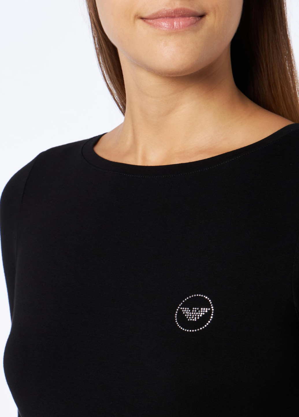 Черная всесезон пижама (лонгслив, брюки) лонгслив + брюки Emporio Armani