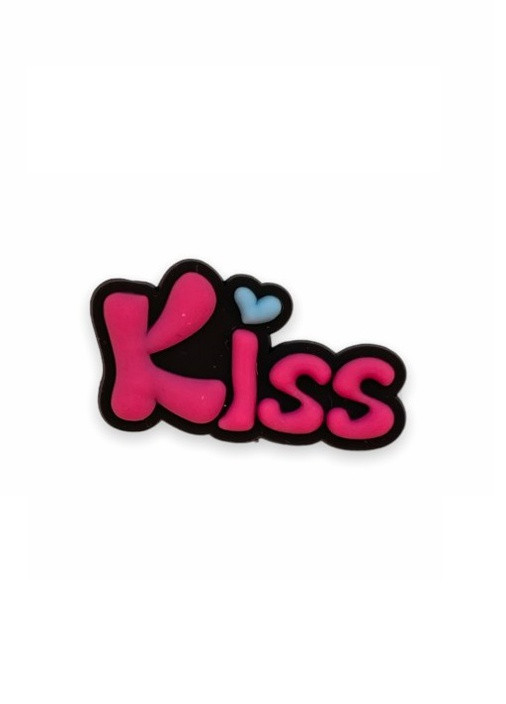 Джибітси для Напис Kiss малинова № 45 Crocs jibbitz (253719451)