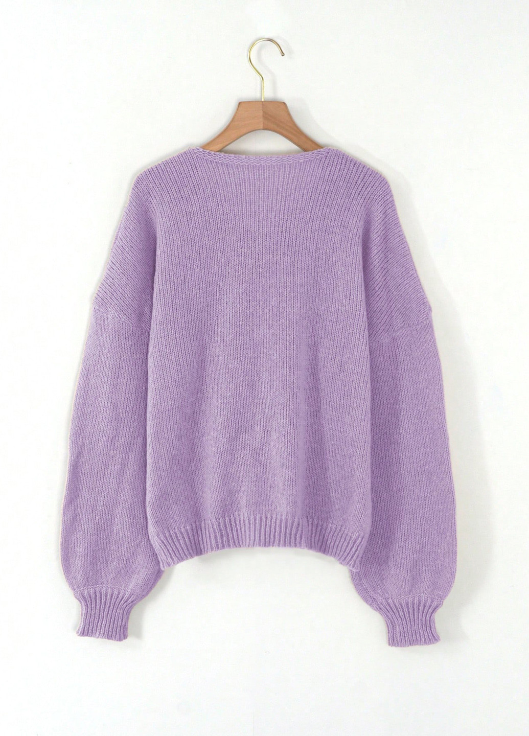 Светло-фиолетовый демисезонный кардиган SHEIN