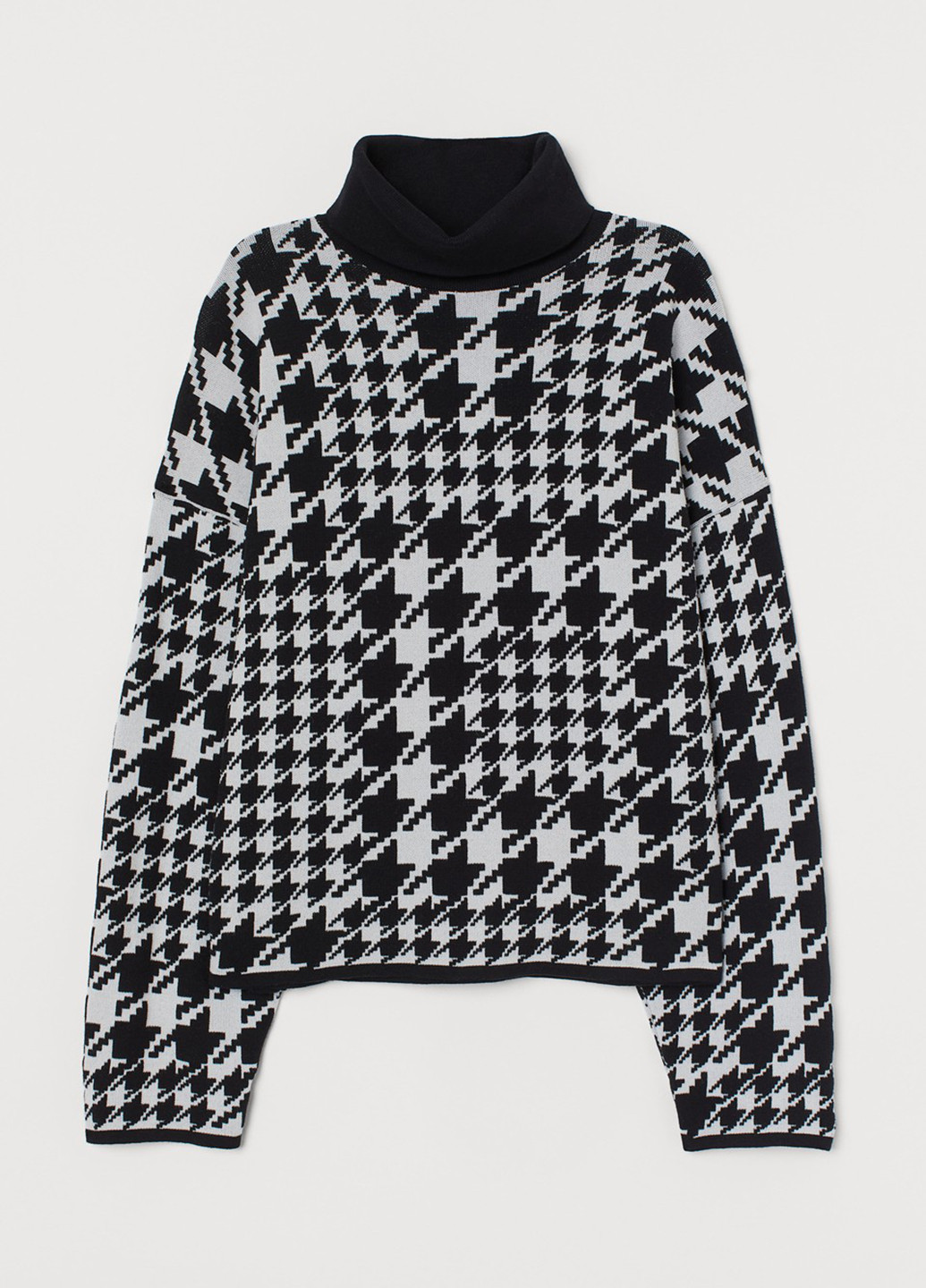 Черно-белый демисезонный свитер H&M