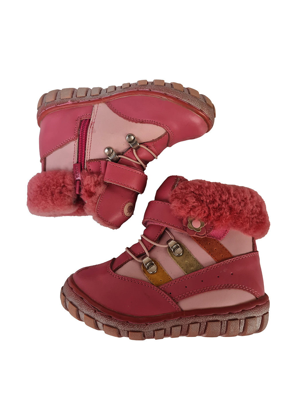 Розовые повседневные зимние ботинки СВТ.Т