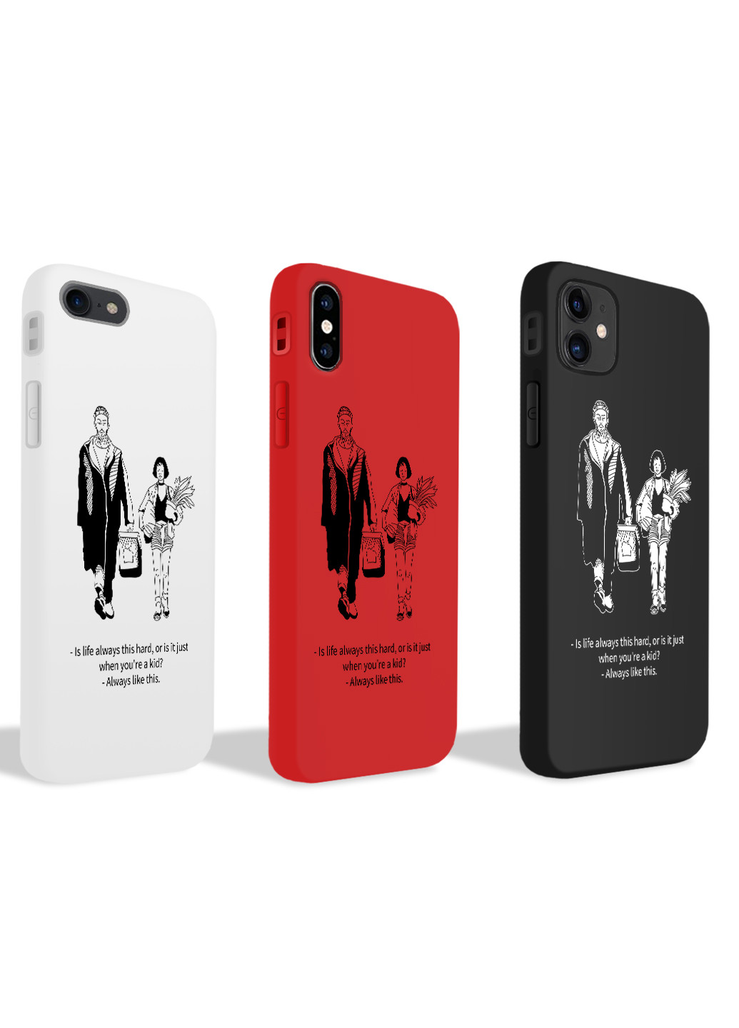 Чехол силиконовый Apple Iphone X Леон Киллер (Leon) (6129-1454) MobiPrint (219775931)