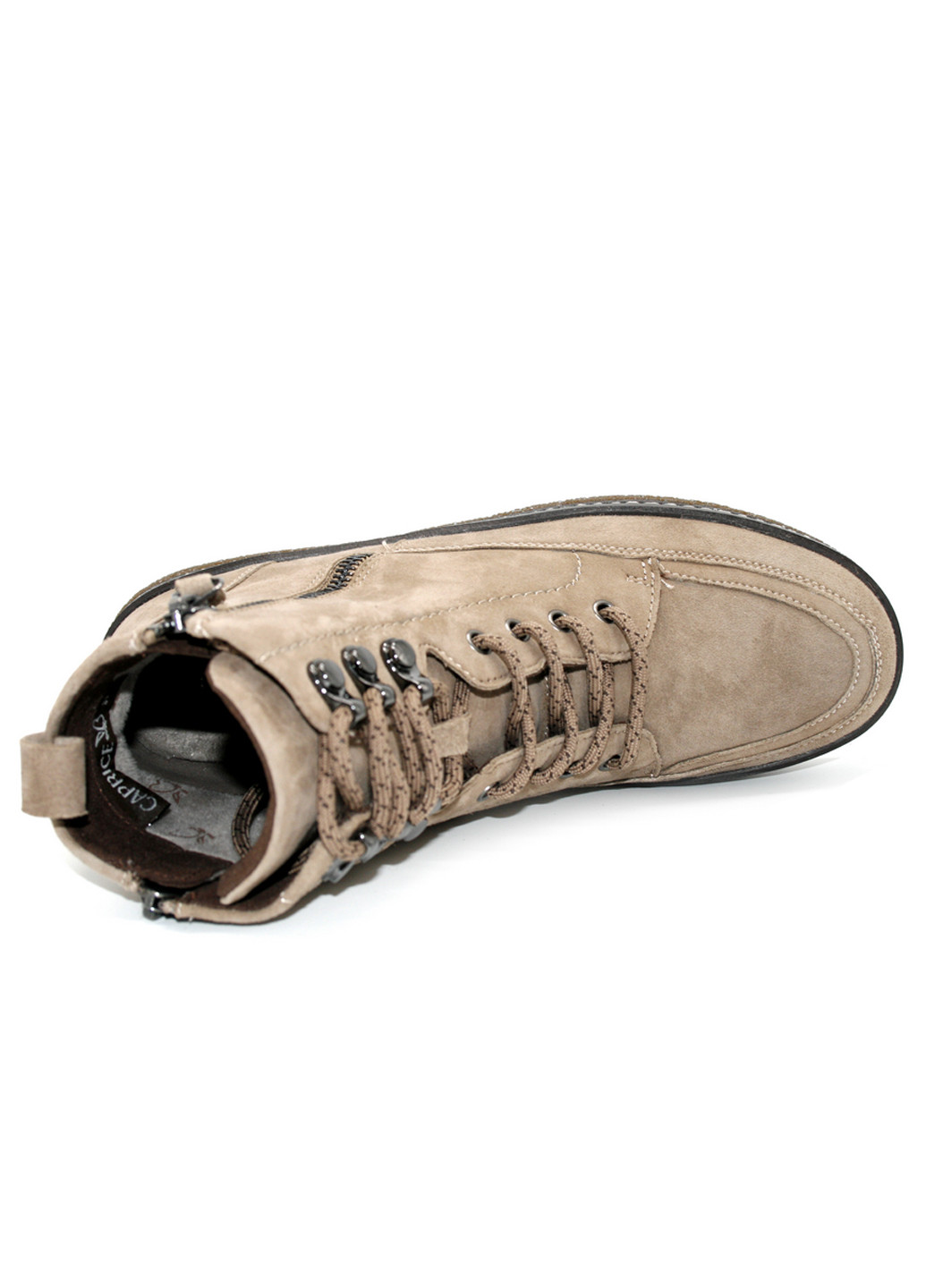 Осенние ботинки Caprice со шнуровкой из натурального нубука