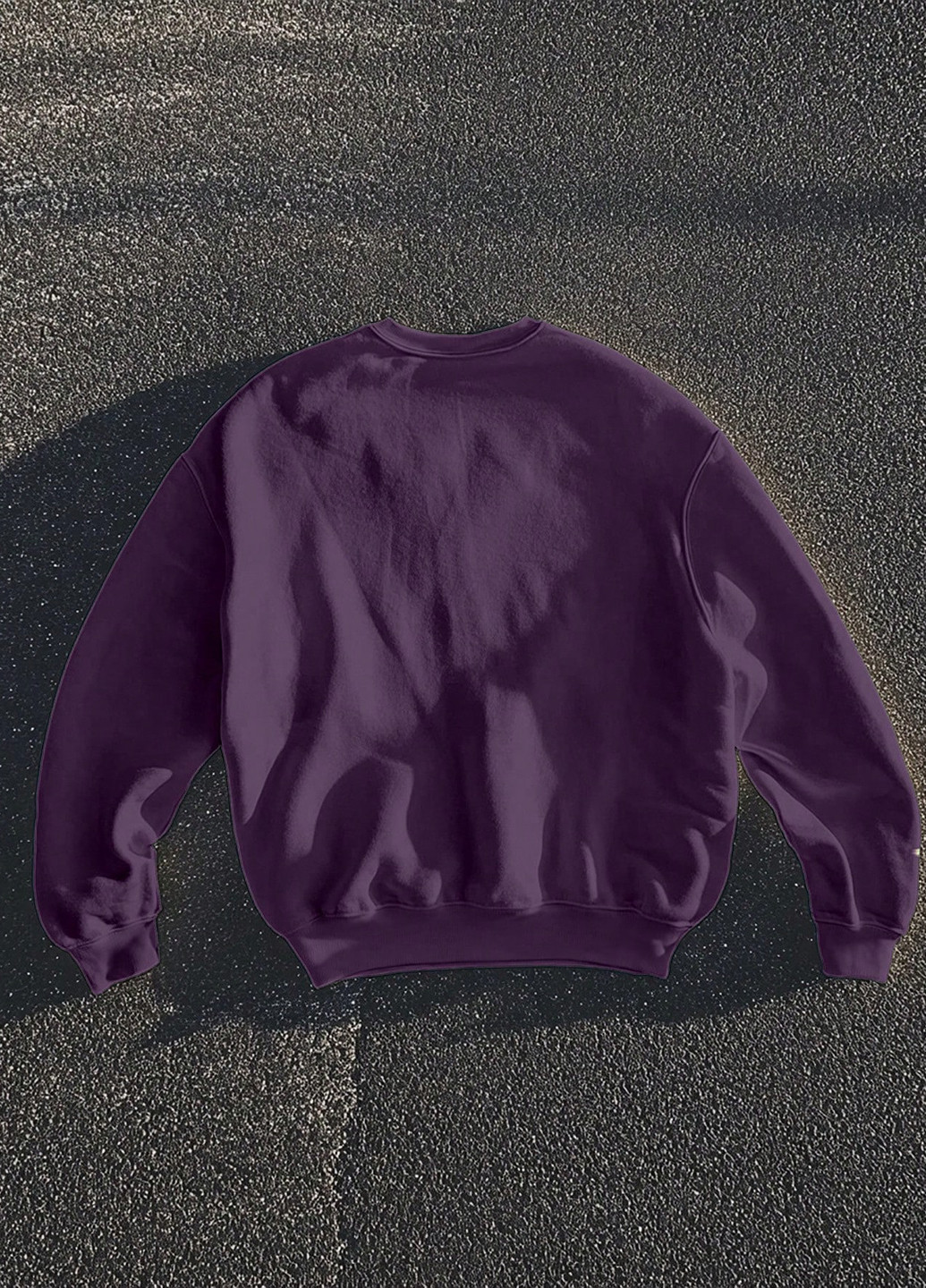 Фиолетовый свитшот SHEIN рисунок без декора (346790380)