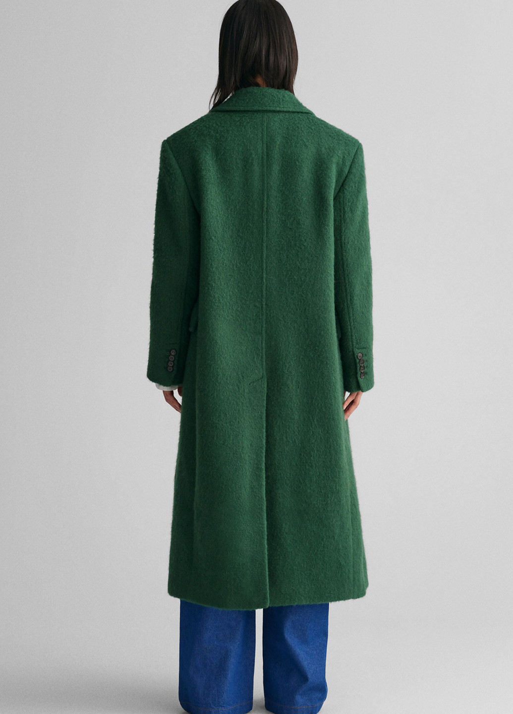 Зеленое демисезонное Пальто двубортное Gant