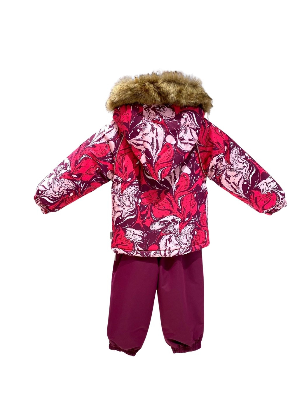 Фуксиновий (колору Фукія) зимній комплект зимовий (куртка + напівкомбінезон) avery Huppa
