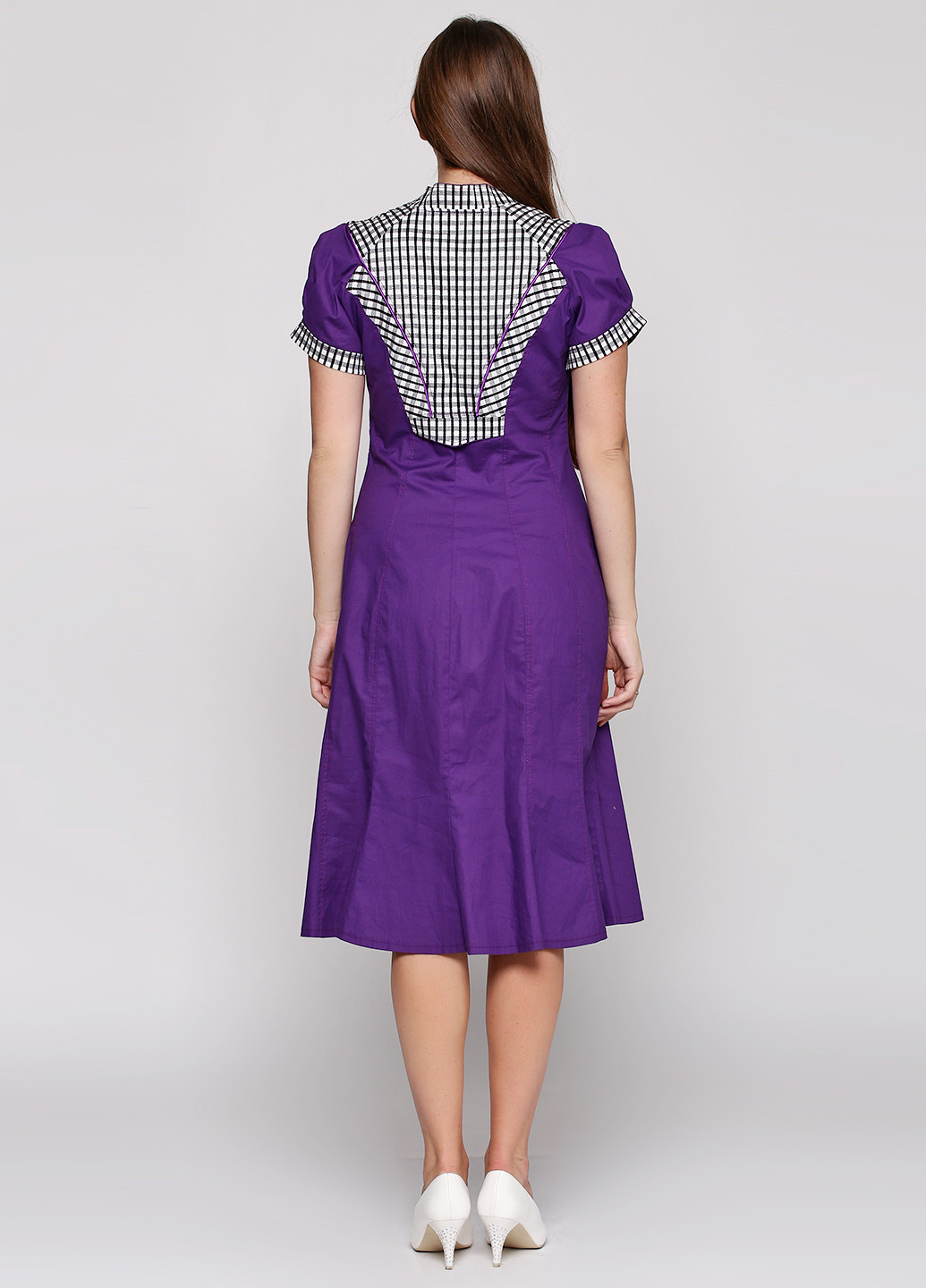Фиолетовое кэжуал платье Алеся
