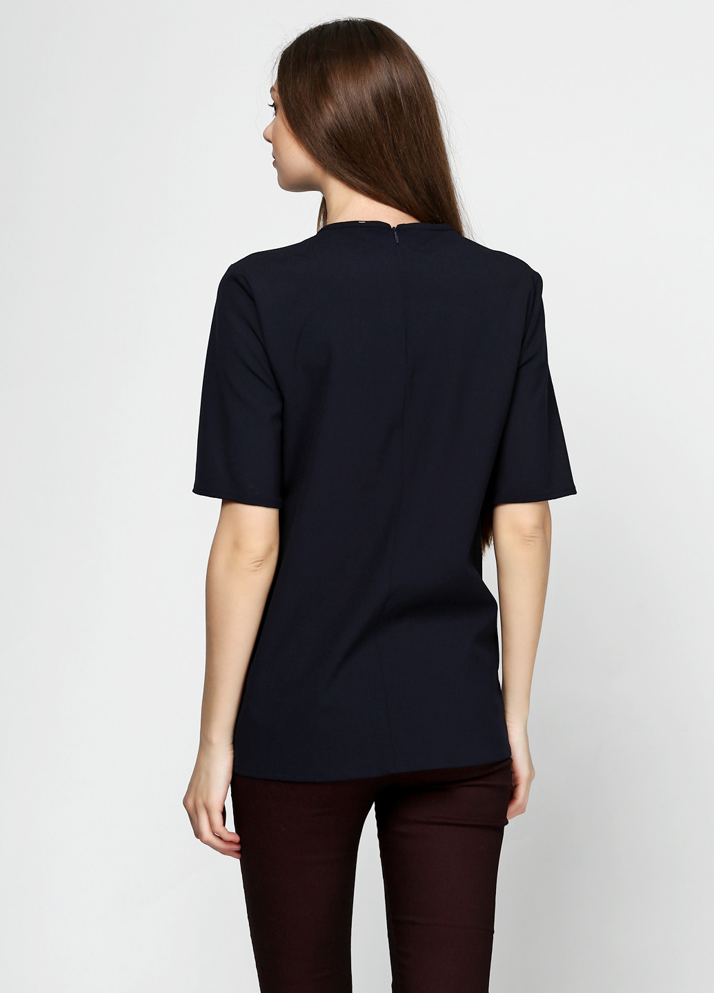 Тёмно-синяя блуза Zara