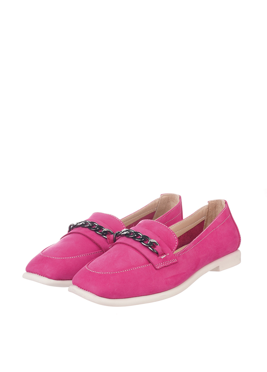 Anna Lucci Туфлі лофери малиновий з натуральний нубук, туреччина — демісезон (327370808)