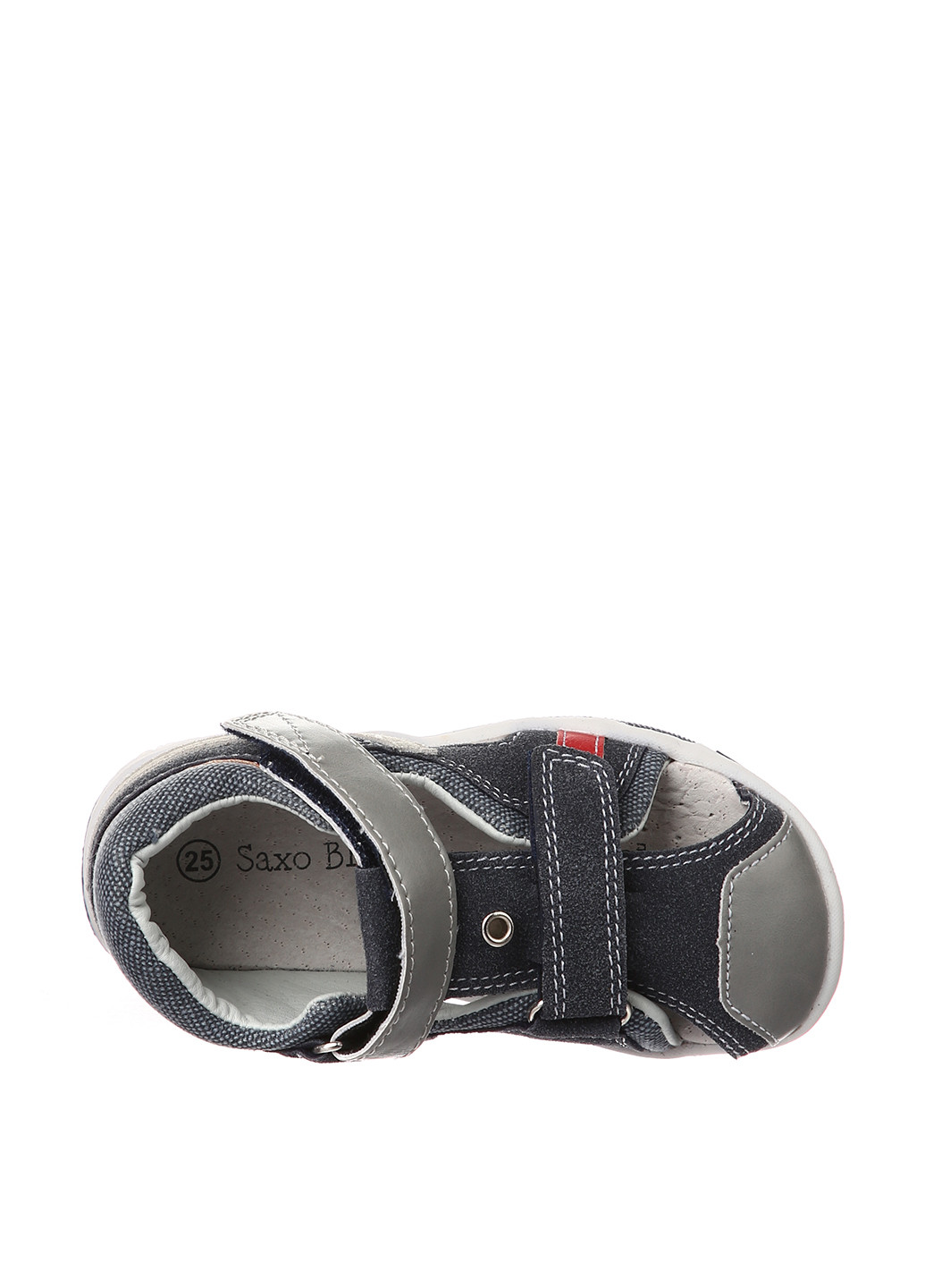 Темно-серые кэжуал сандалии SAXO KIDS на липучке