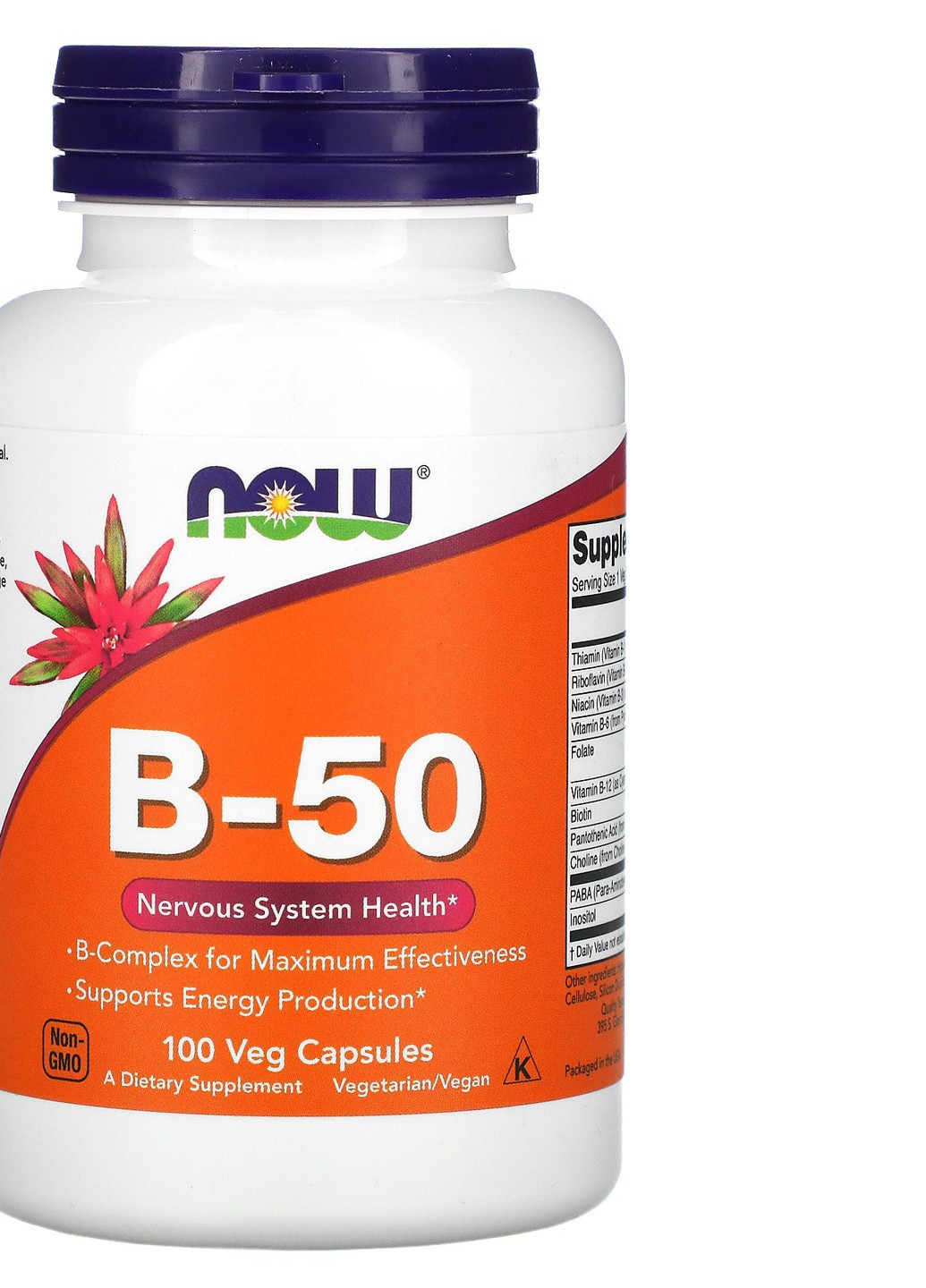Комплекс витамина B B-50 Complex 100 caps Now (254916577)