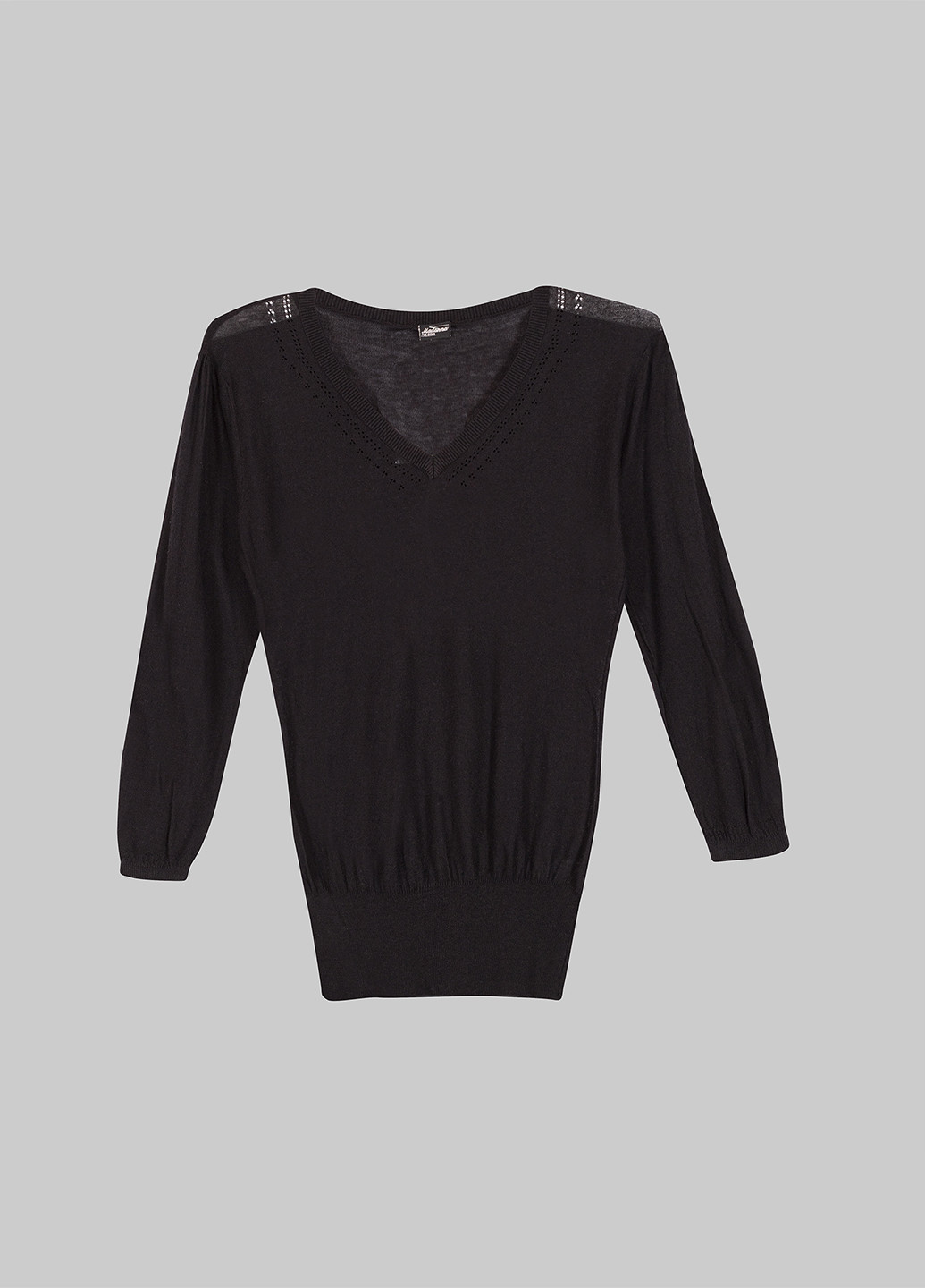 Черный демисезонный пуловер пуловер Madonna