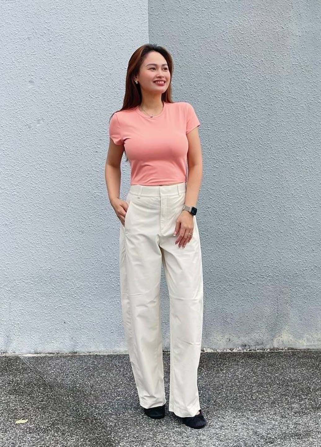 Розовый летний комплект (футболка, шорты) Uniqlo