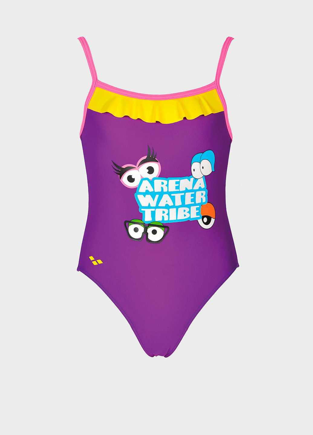 Фіолетовий літній купальник суцільний Arena AWT ROUCHE KIDS GIRL ONE PIECE