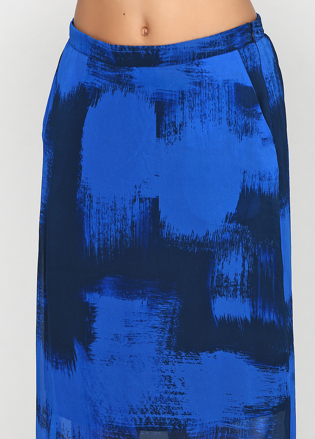 Синяя кэжуал с абстрактным узором юбка Chacok