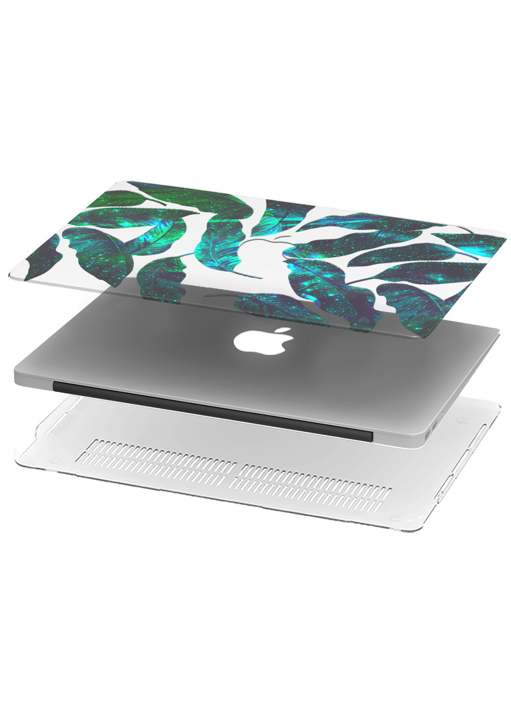 Чохол пластиковий для Apple MacBook Air 13 A1466 / A1369 Листя банана (Banana leaves) (6351-1935) MobiPrint (218508548)