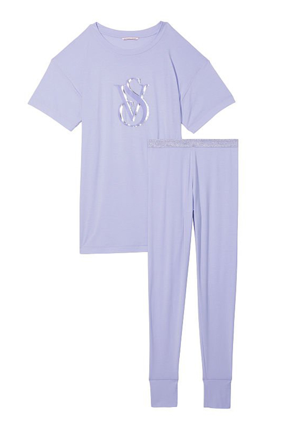 Сиреневая всесезон пижама (футболка, леггинсы) футболка + брюки Victoria's Secret
