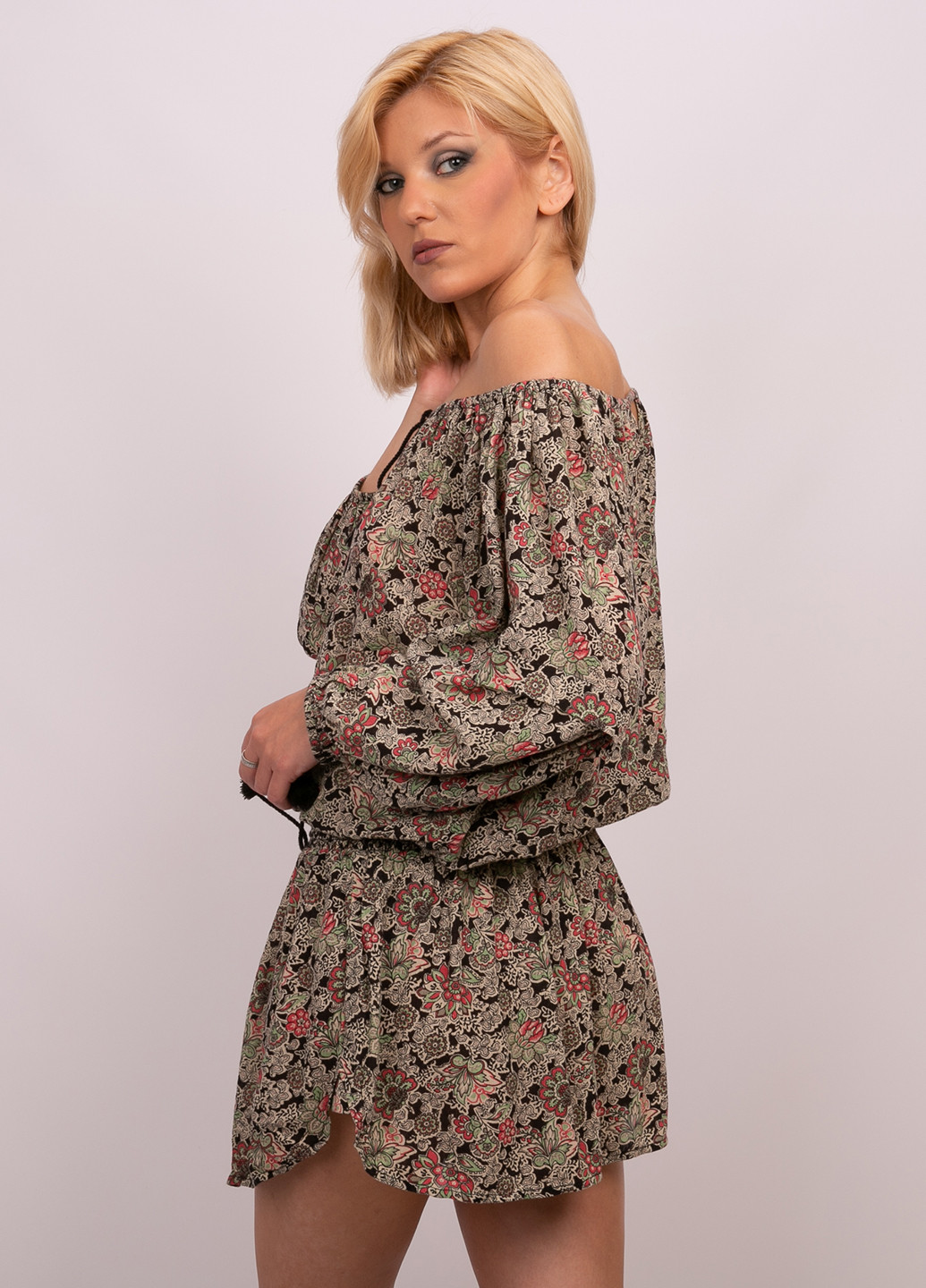 Комбінована кежуал сукня Ralph Lauren з квітковим принтом