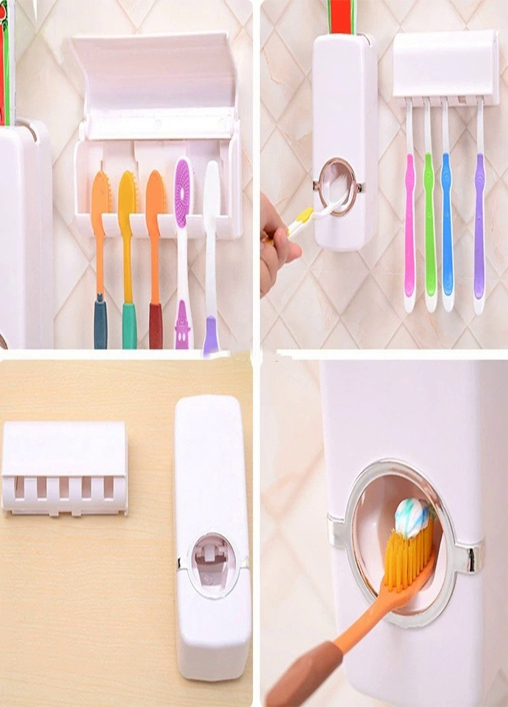 Автоматичний дозатор для зубної пасти і утримувач для зубної щітки (99416361) Білий Francesco Marconi (209509670)
