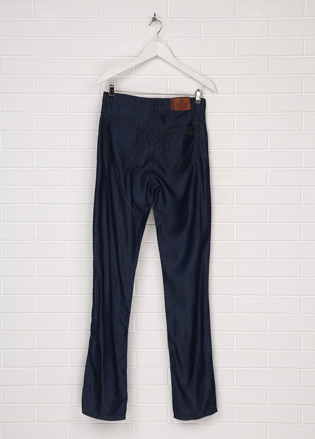 Синие летние прямые джинсы Freeland