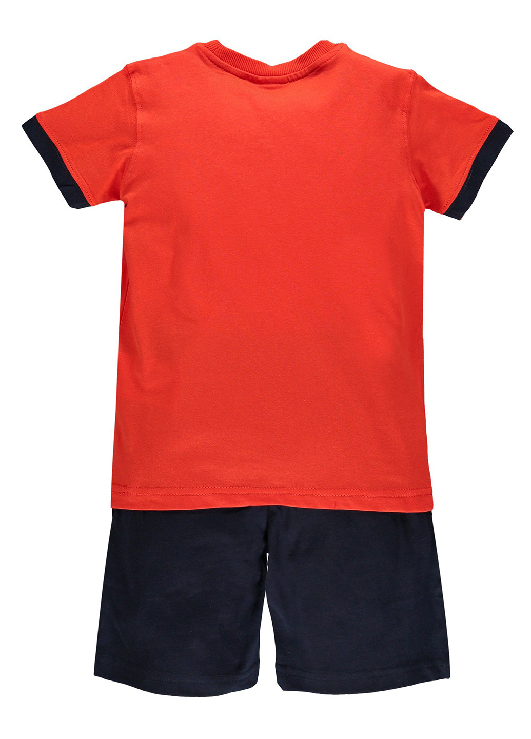 Красный летний комплект (футболка, шорты) MEK