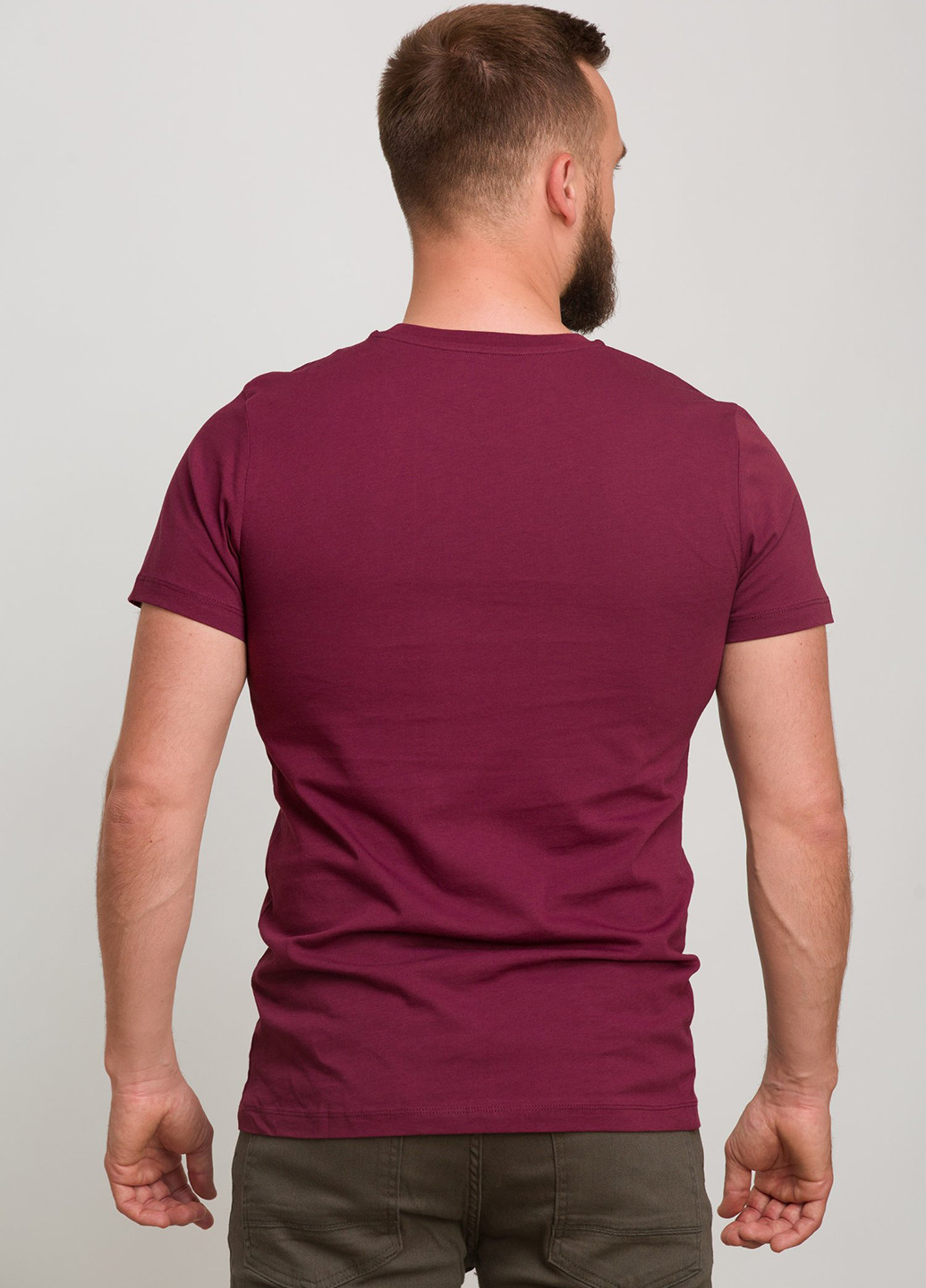 Бордовая футболка Trend Collection
