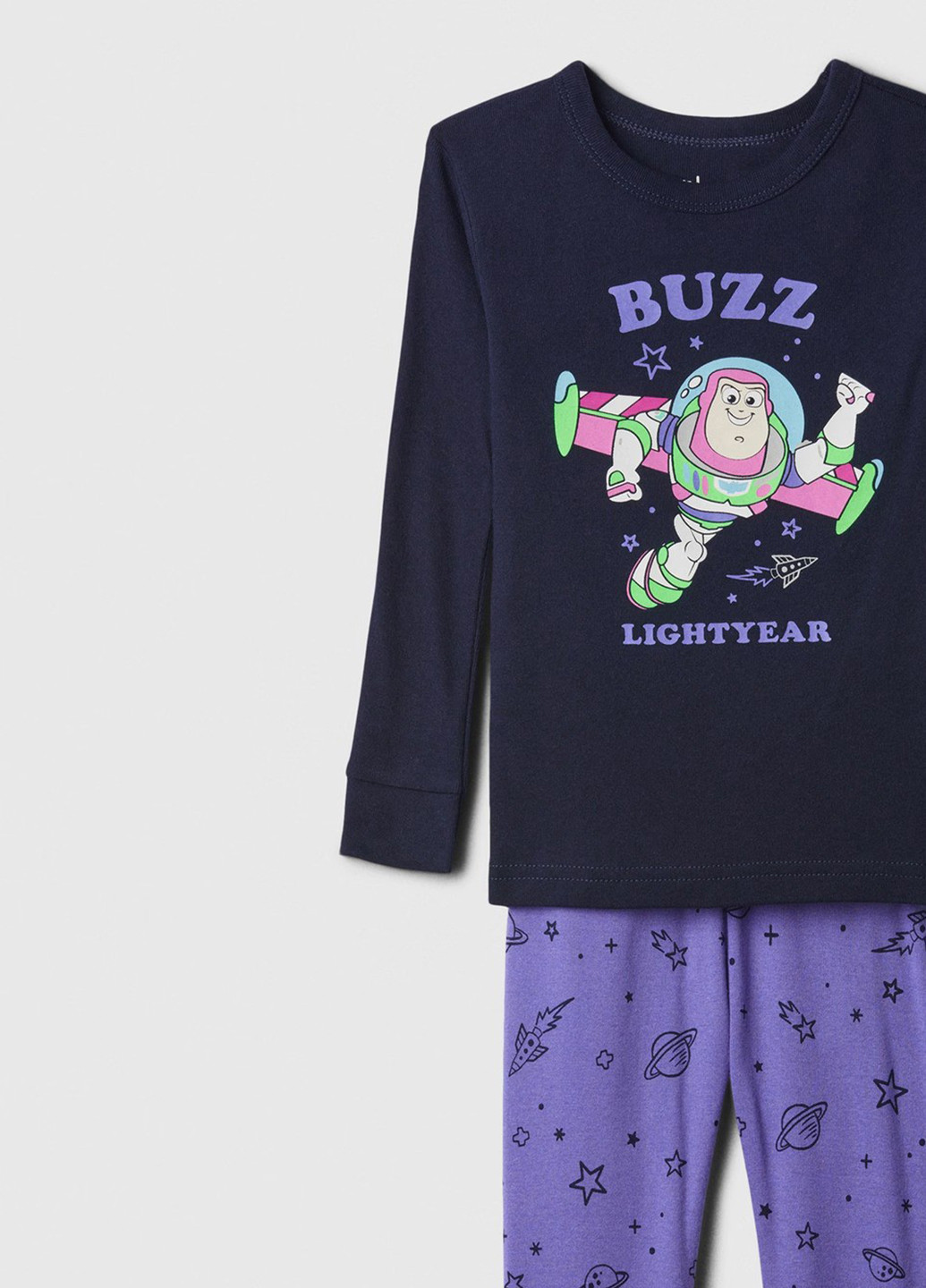 Фіолетова всесезон піжама (лонгслів, штани) лонгслів + брюки Gap