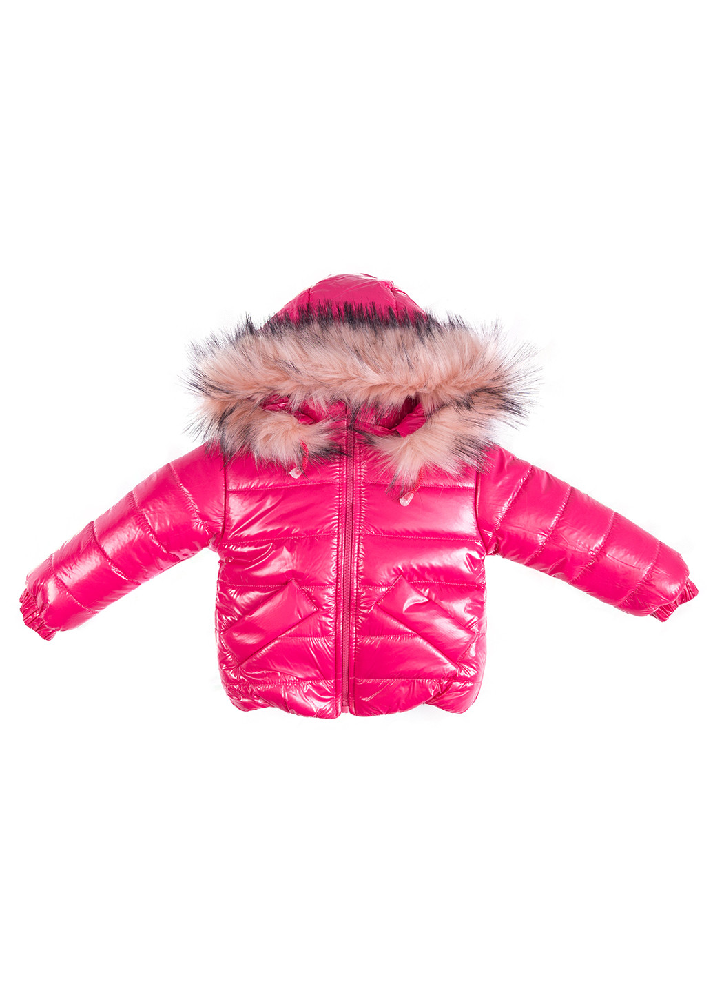 Малиновая зимняя куртка малышка для девочки зимняя Vestes