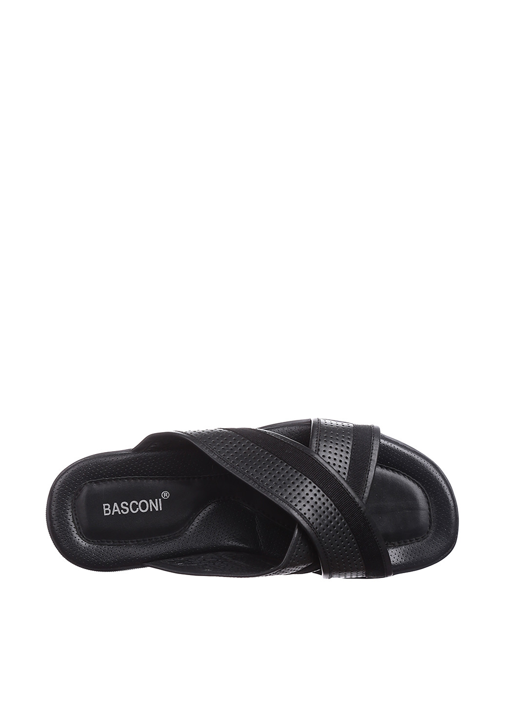 Черные пляжные шлепанцы Basconi