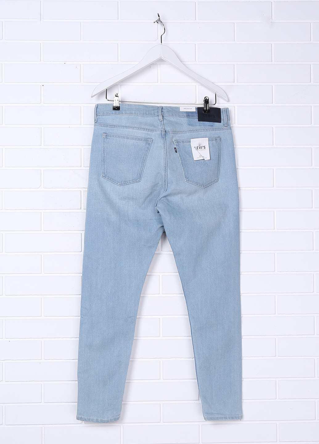 Голубые демисезонные зауженные джинсы Levi's