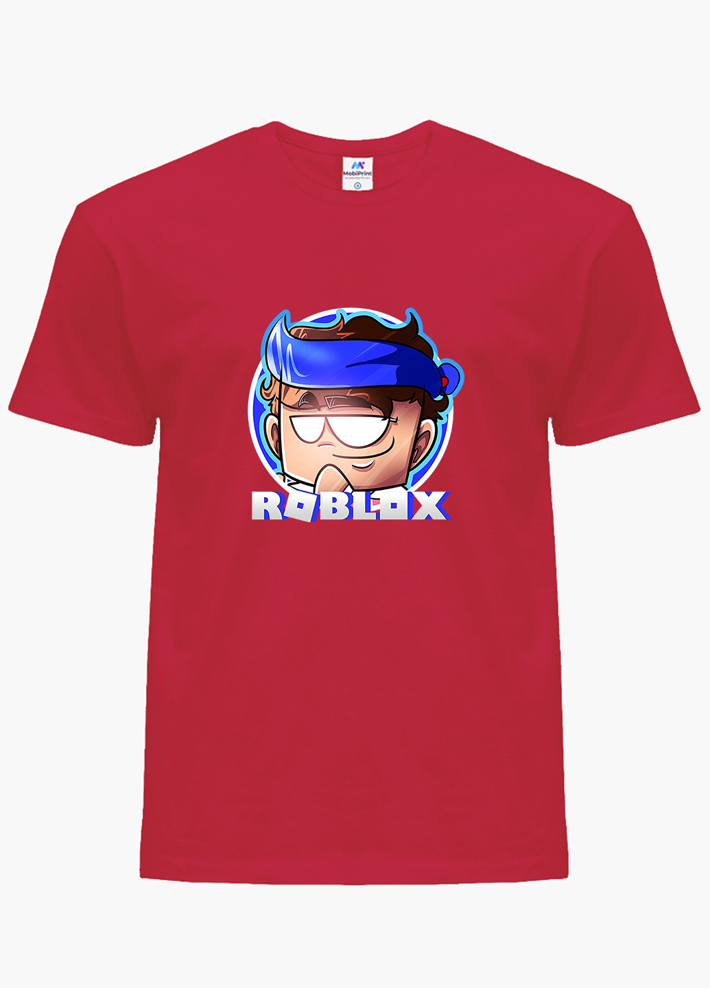 Червона демісезонна футболка дитяча роблокс (roblox) (9224-1224) MobiPrint