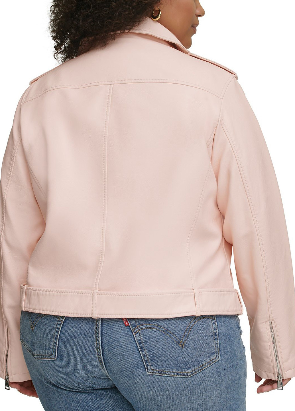 Розовая демисезонная куртка байкерская, косуха Levi's