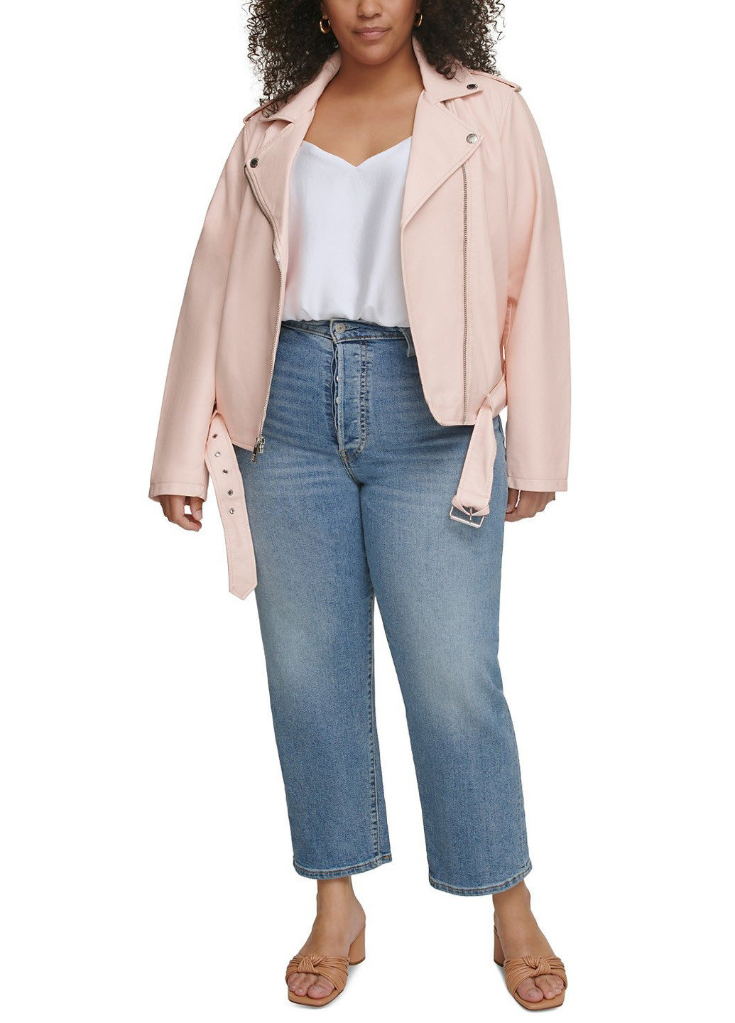 Розовая демисезонная куртка байкерская, косуха Levi's