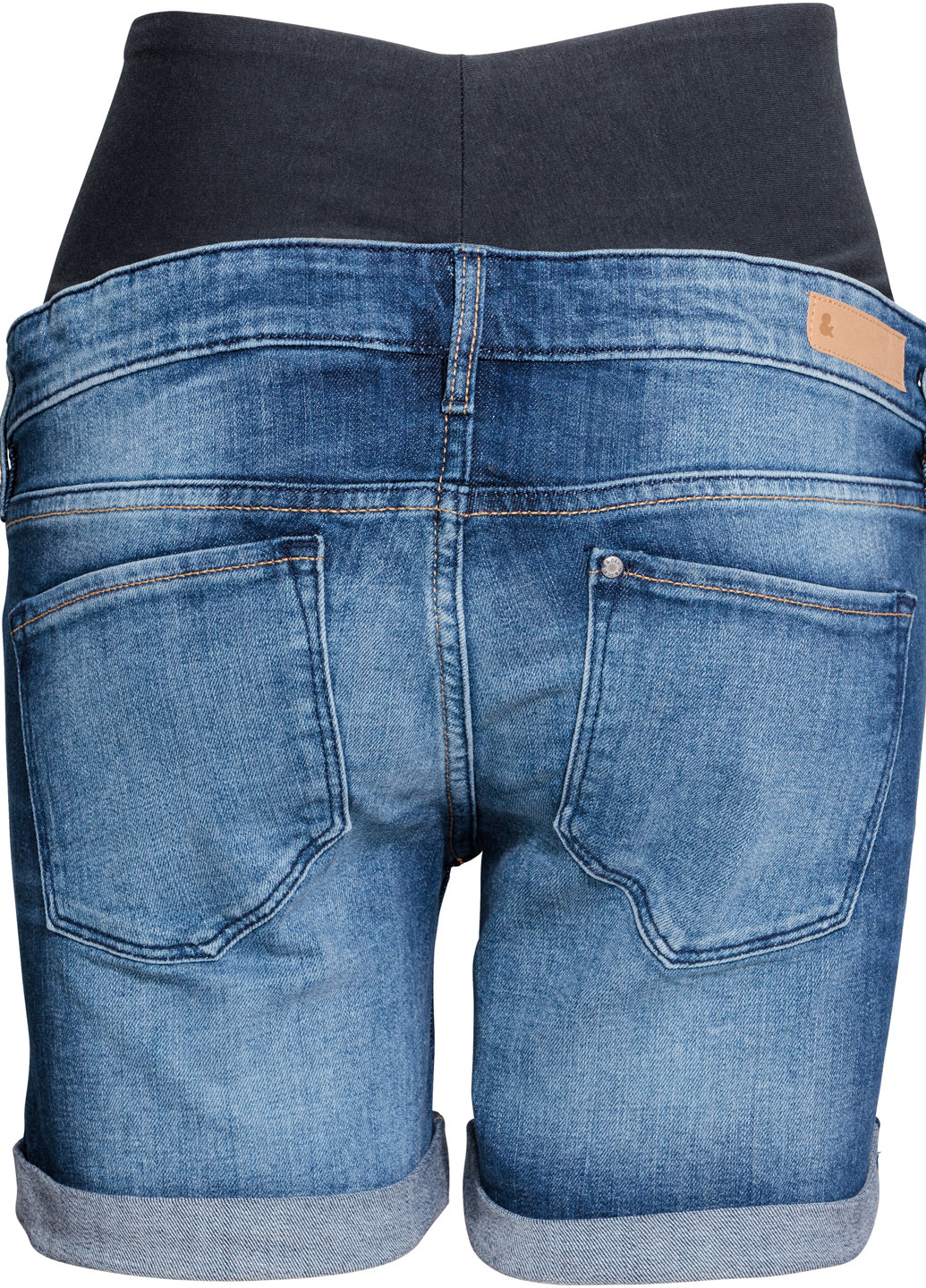 Шорты для беременных H&M синие джинсовые хлопок